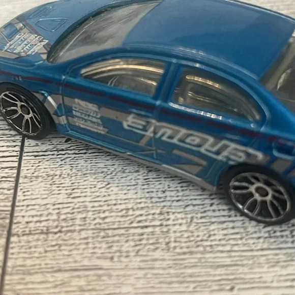 Hot Wheels 2008 Lancer Evolution Blue Nightburnerz '10 C 17 - Picture 7 of 9